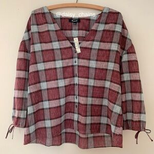 Madewell Morningview Plaid Blouse
